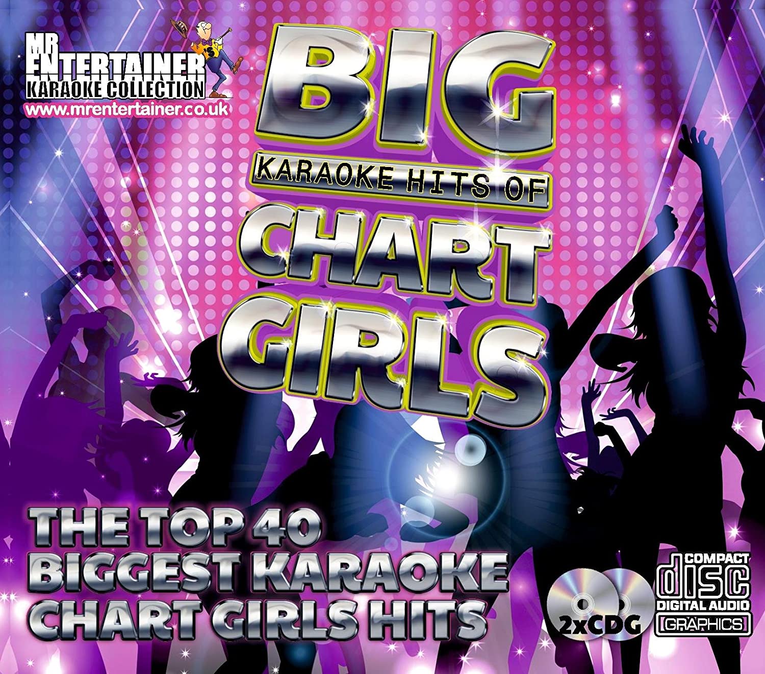 Mr Entertainer Big Karaoke Hits of Chart Girls - Double CD+G (CDG) Pack. 40 Top Songs - Image 4