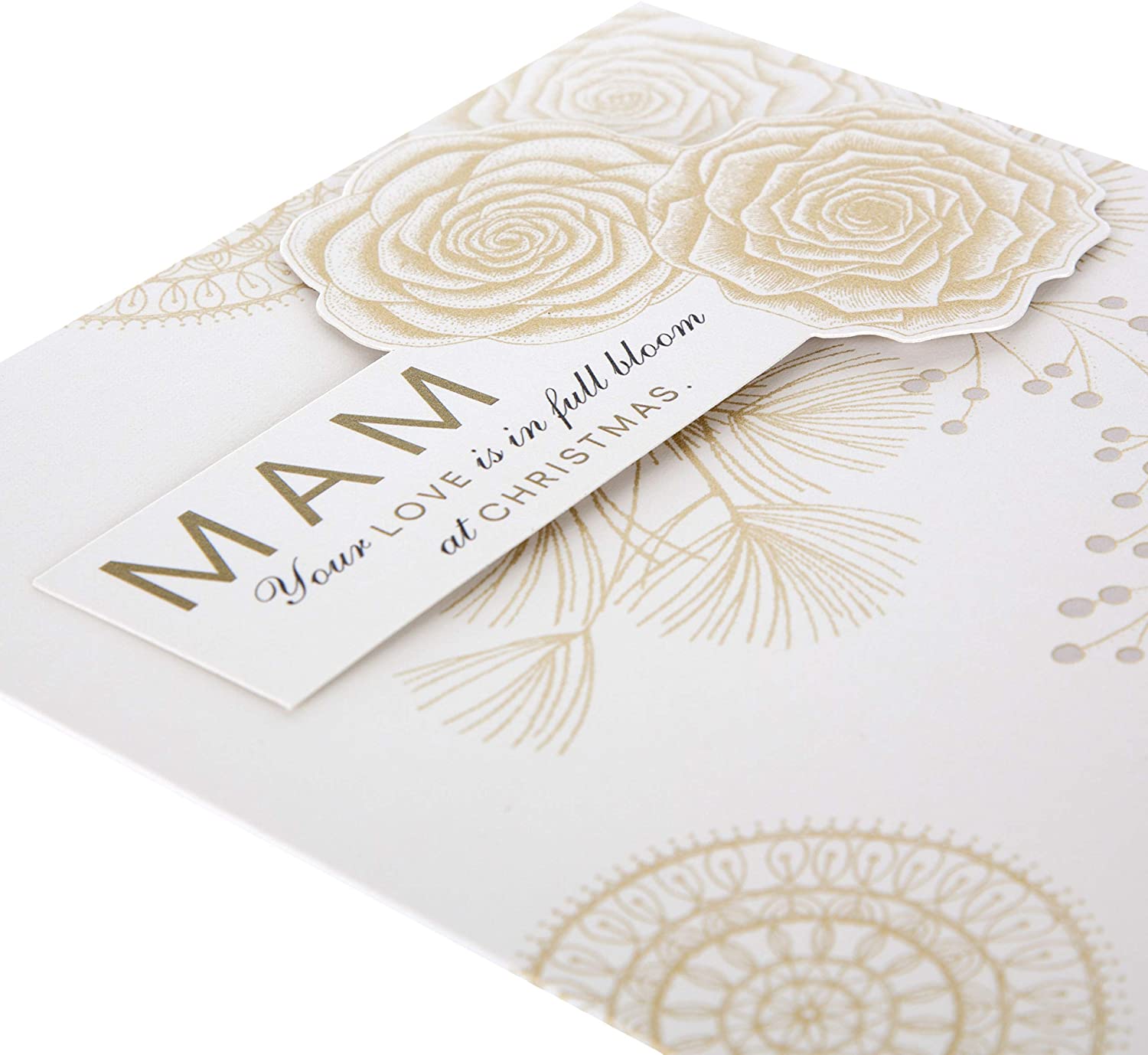 Hallmark 25499256 Mam Medium Christmas Card "Full Bloom", Red - Image 3