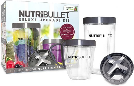 NutriBullet Spare Blade Smoothie Cups, Plastic, Grey