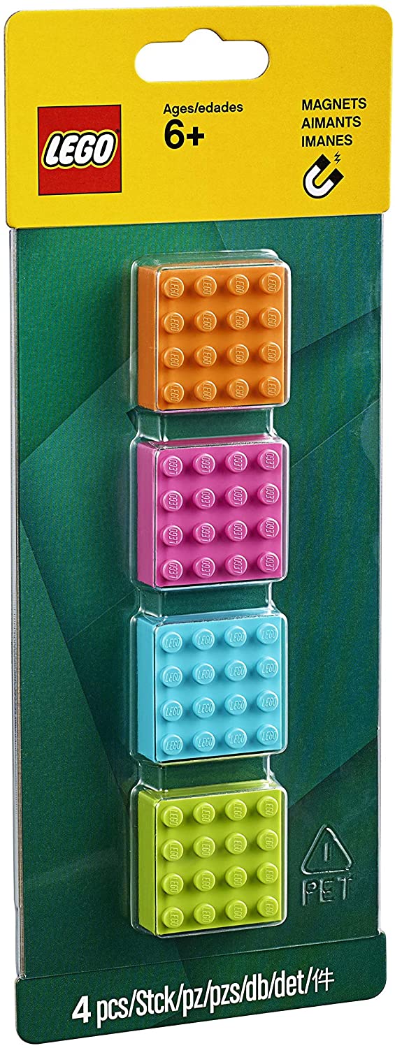 LEGO® 4x4 Brick Magnets - Add a touch of LEGO® colour with this LEGO 4x4 Brick Magnets set!, Mehrfarbig