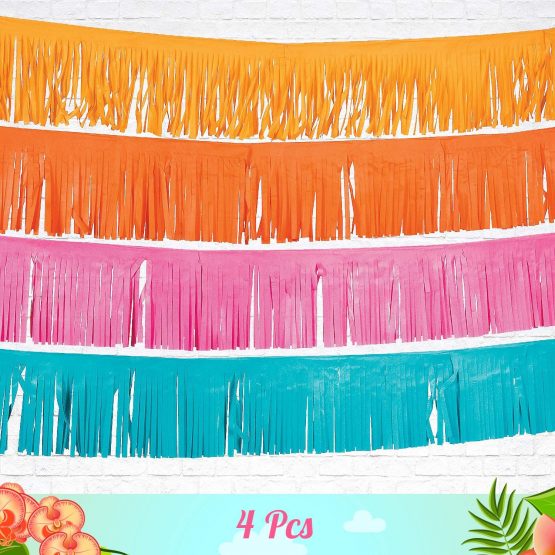 Fun Express Paper Fiesta Fringe Garland - Party Supplies, 39' - Image 3