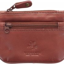 Visconti Leather Zip Top Coin Purse/Keycase CP3 Brown