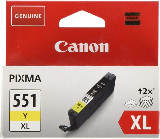 Canon Cli-551xl High Capacity Ink Cartridge, Yellow - CLI551Y XL