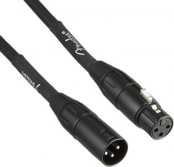Fender 990820022 Professional Series Microphone Cable – 10 ft – XLR/XLR - Black
