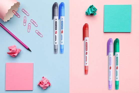 5 Whiteboard Markers by SmartPanda – Dual Tip, Medium and Fine – Dry Wipe, Perfect for Home, School or Office - 5 Set - Image 3