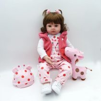 iCradle Reborn Baby Dolls 22" 55CM Handmade Weighted Vinyl& Silicone Life Like Newborn Doll Realistic Looking Baby Doll Slimilar Real Baby Similar To Real Cute Babies FasionToddler