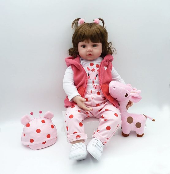 iCradle Reborn Baby Dolls 22" 55CM Handmade Weighted Vinyl& Silicone Life Like Newborn Doll Realistic Looking Baby Doll Slimilar Real Baby Similar To Real Cute Babies FasionToddler