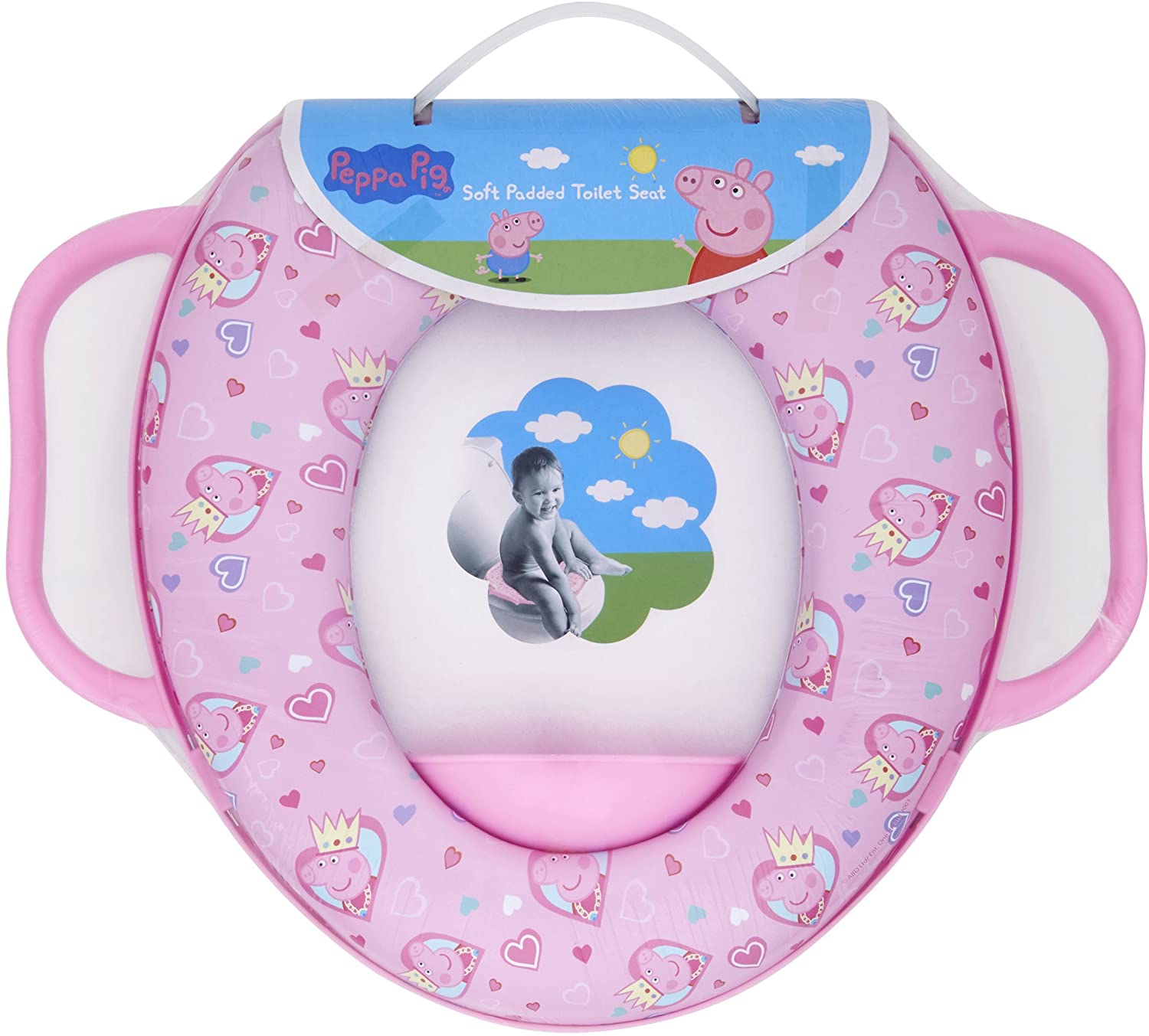 Peppa Pig Solution EU Limited Soft Padded Toilet Training Seat, White