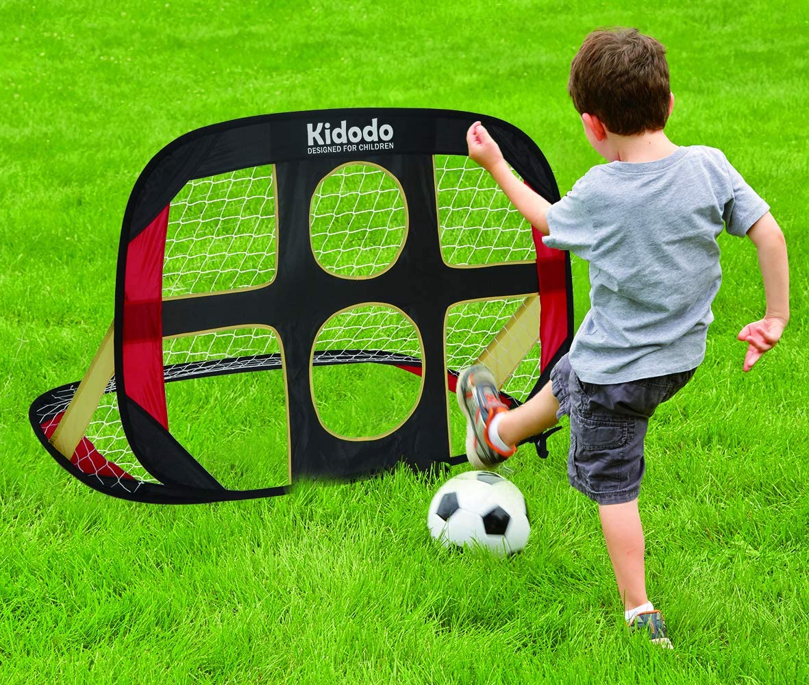 Kidodo Football Goal Posts for Kids Pop up Goal for Chidren Foldable and Portable Soccer Goal net Outdoor Garden and Indoor Toy - Image 2