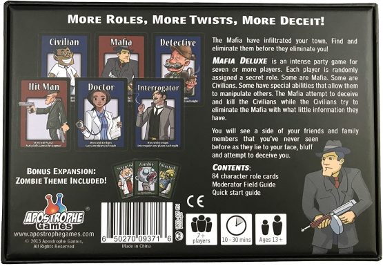 APOSTROPHE Games Mafia The Party Game Deluxe Edition, a Game of Lying, Bluffing, and Deceit - Image 2