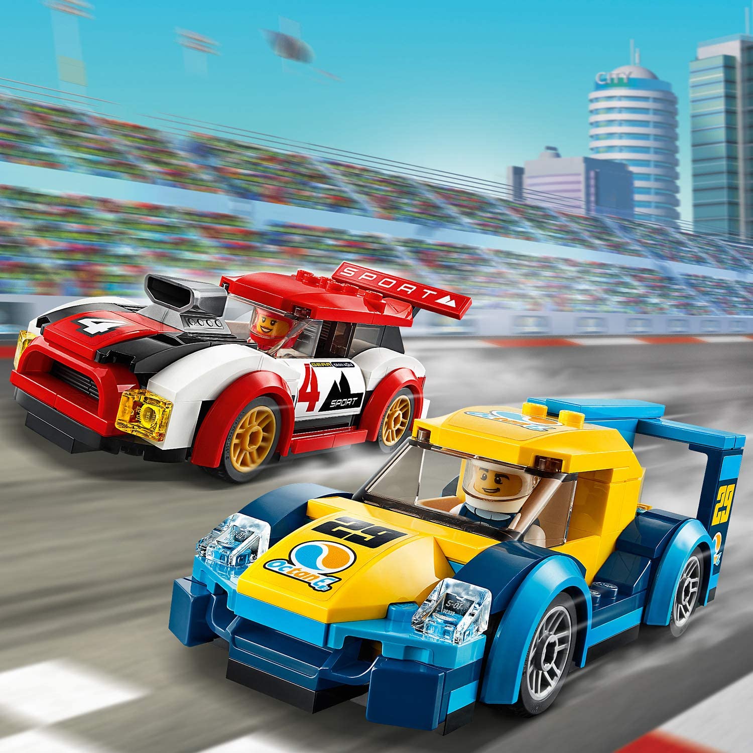 LEGO 60256 City Nitro Wheels Racing Cars Toy with 2 Race Drivers Minifigures, Rally Vehicles for Kids 5+ Year Old - Image 4