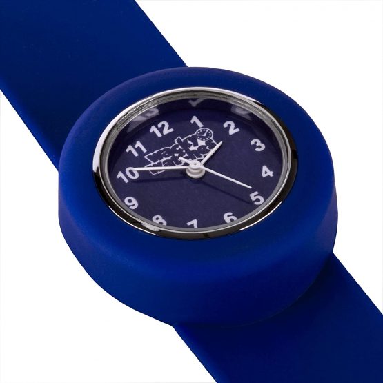Popwatch Blue Colour Wacky Watch ® Slap Strap Fast Fit Kids Childrens Silicone Band Unisex Instant Fit Any Size - Image 2