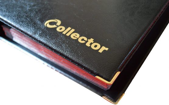 COLLECTOR Coin Album for 280 MEDIUM sizes coins 50p 50 pence £1 £2 €1 €2 - 14 pages and red dividers (280 Coins, Black) - Image 4