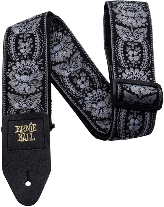 Ernie Ball Silver Orleans Jacquard Guitar Strap - Image 3