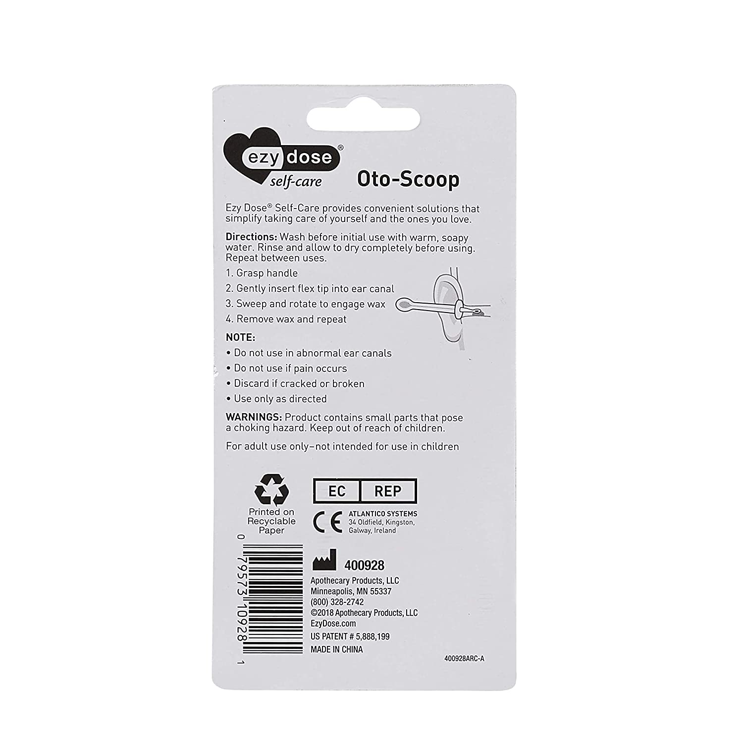 Acu-Life OTO-Scoope Safe and Simple Ear Wax Removal, White - Image 2