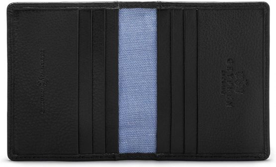 Hoxton Two Fold Leather Credit Card Holder by Gryphen