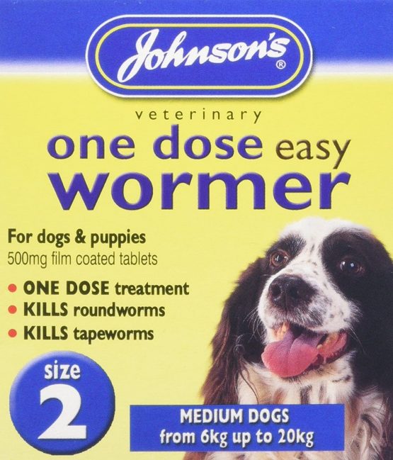 Johnson's Vet Easy One Dose Wormer, Size 2