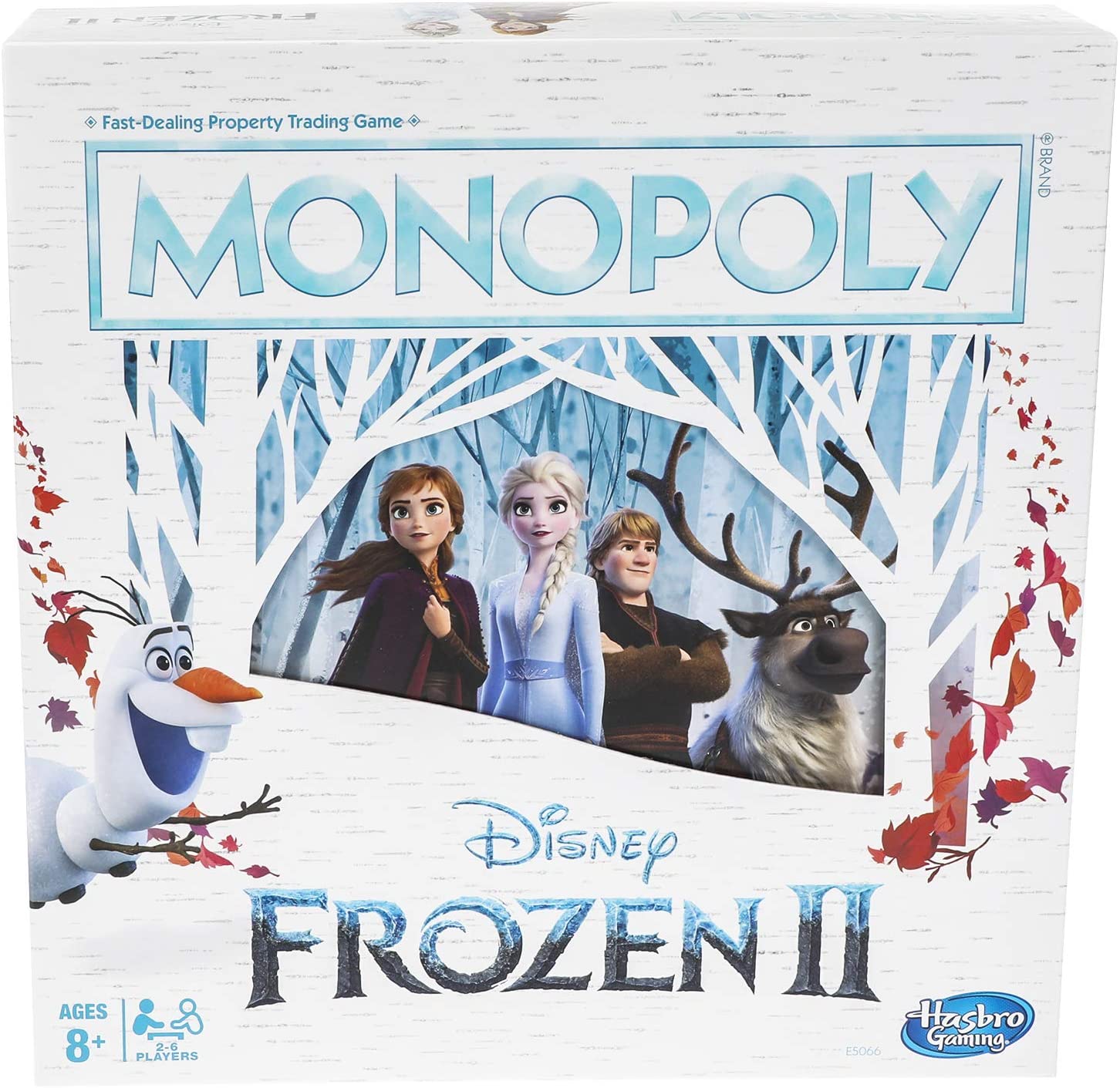 Monopoly Game: Disney Frozen 2 Edition Board Game for Ages 8 and up, Nylon/a