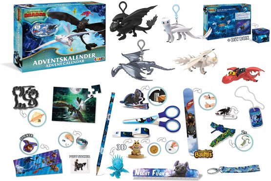 CRAZE Premium Advent 3 How To Train Your Dragon 2019 Toy Calendar For 