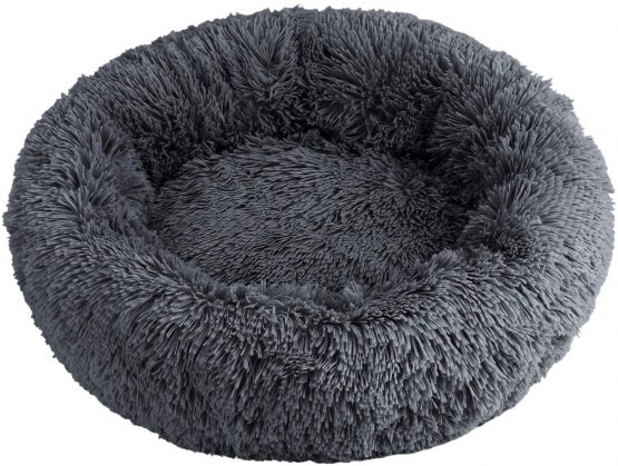 Calming Cat Bed Fluffy Plush Cat Bed Dog Bed Donut Cat Bed Cat Marshmallow Bed Round Pet Bed Cat Basket Bed Pet Nest Sofa Bed Pet Sleeping Bed Cushion Mat For Small Medium Dogs Puppy Bunny Washable - Image 3