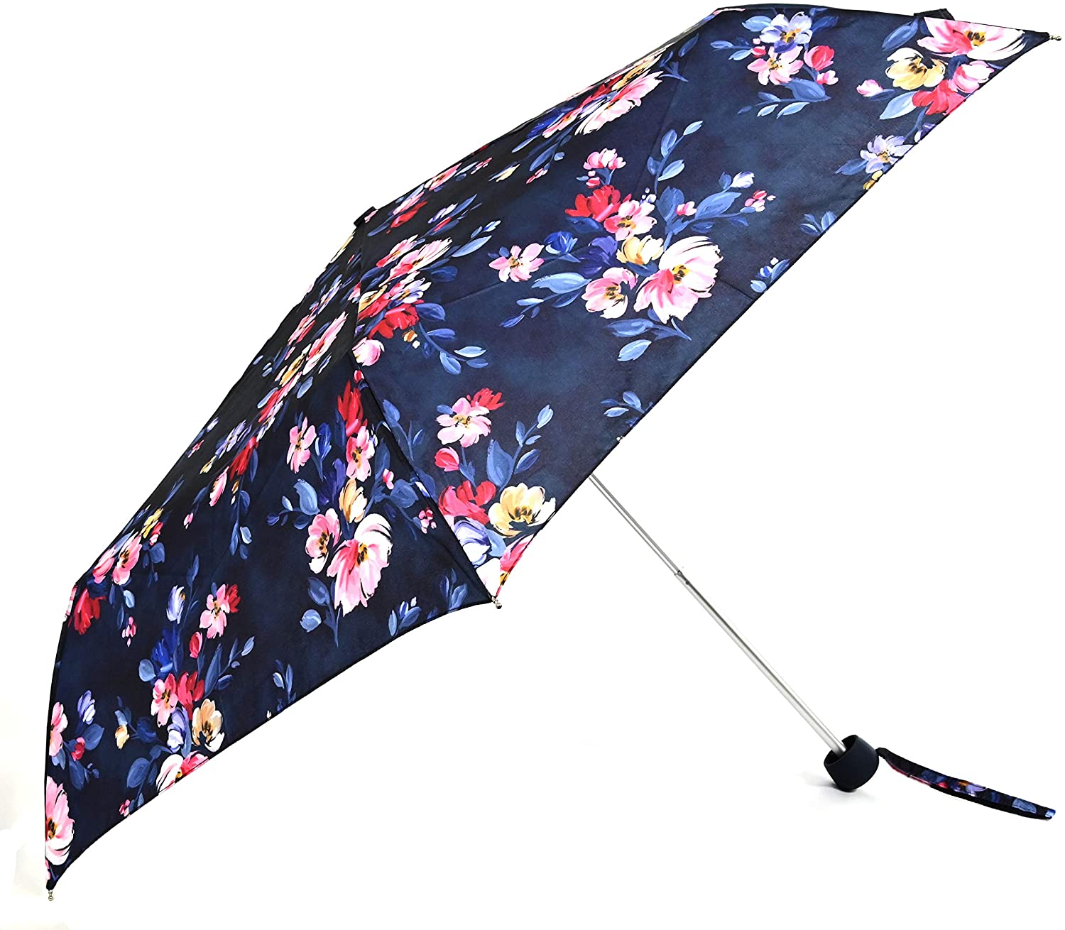 Cath Kidston Paintbox Flowers Minilite Folding Umbrella Handbag Size With Matching Case 8F3743