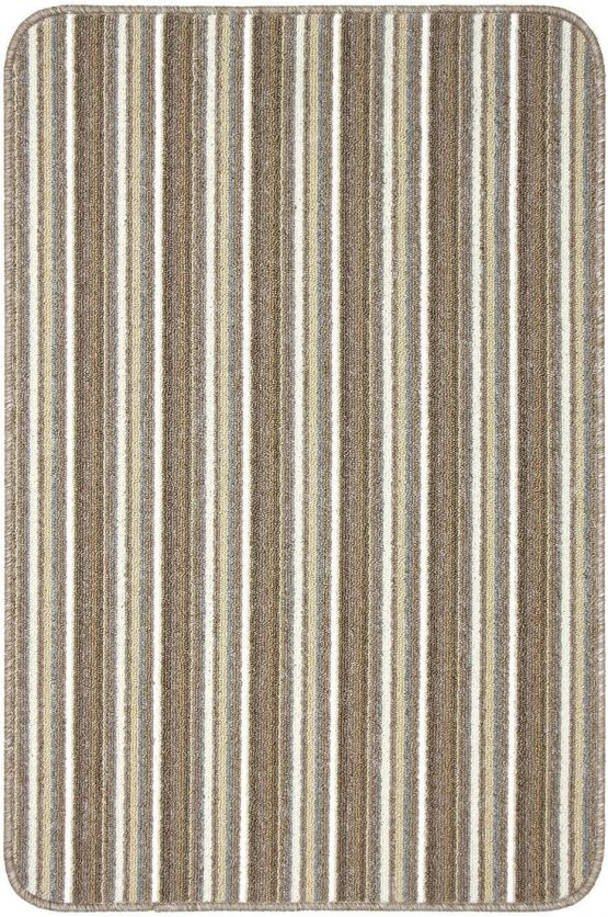 Dandy by William Armes, Ios Stripe Indoor Washable Rug, Cream, 150 x 100