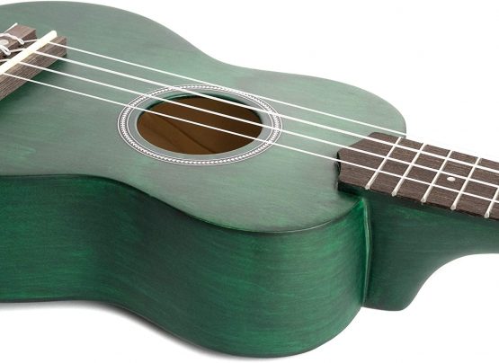 CASCHA Soprano Ukulele set for children and adults I Ukulele starter kit with 3 picks bag I Ukulele set Aquila strings nylon I Small Hawaiian guitar for beginners advanced I Green - Image 4