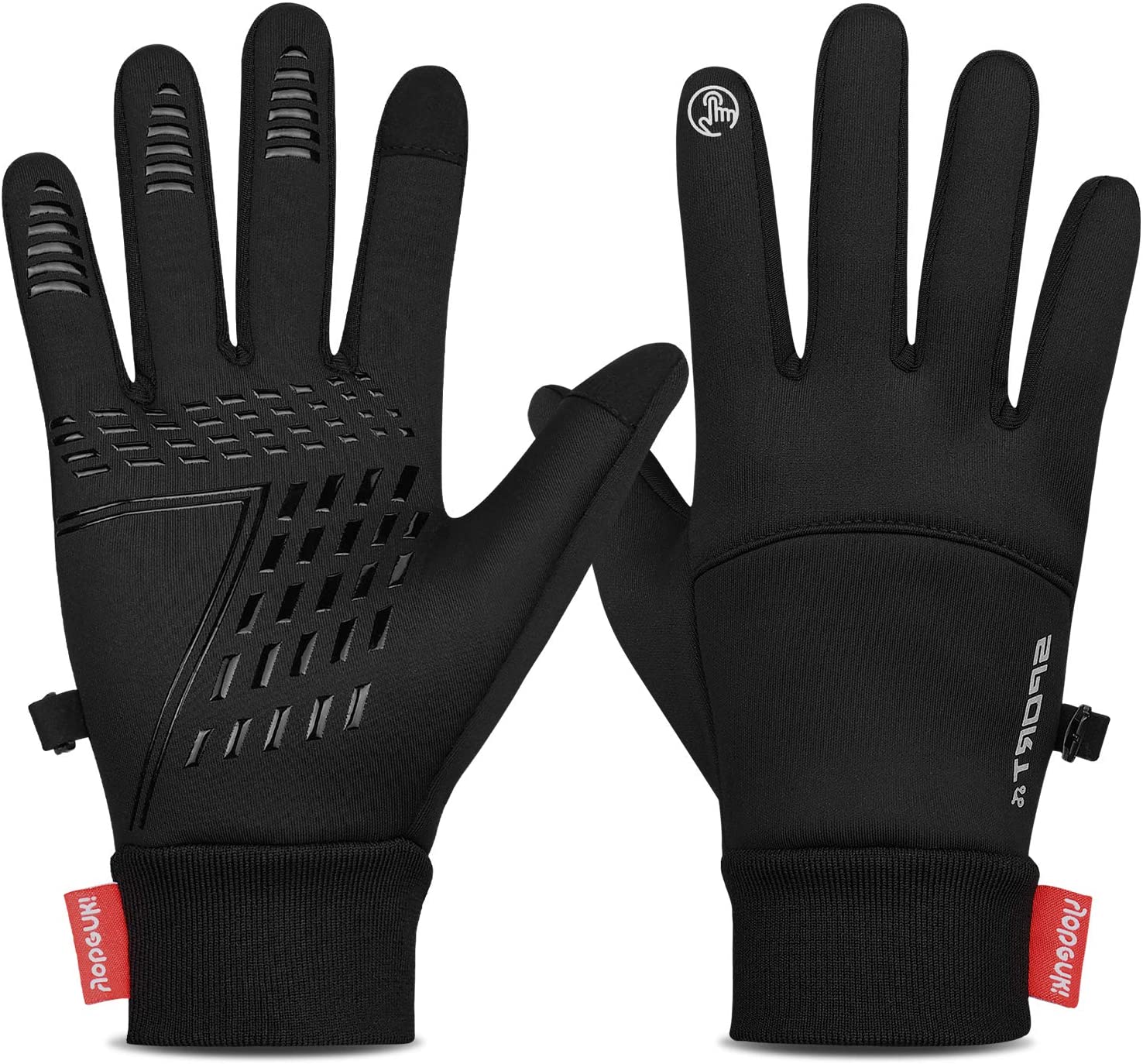 Yobenki Warm Winter Gloves, Anti Slip Touchscreen Windproof Water Resistant Thermal Gloves for Cold Weather Cycling Running