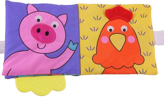 Galt Toys, Teether Soft Book - Farm, Baby Teether & Soft Book Toy, Ages 0 Months Plus - Image 4