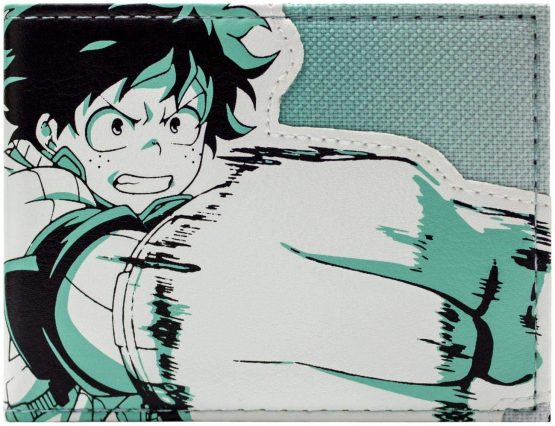 My Hero Academia Deku One for All ID and Card Bi-Fold Wallet Green