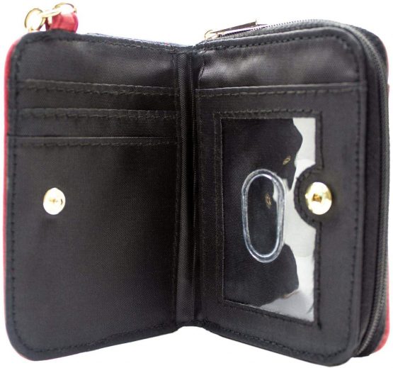 Captain Marvel Carol Danvers Suit Style Coin and Card Clutch Purse Red - Image 3