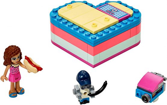 LEGO 41387 Friends Olivia’s Summer Heart Box Toy, Collectible Dolls Set - Image 3