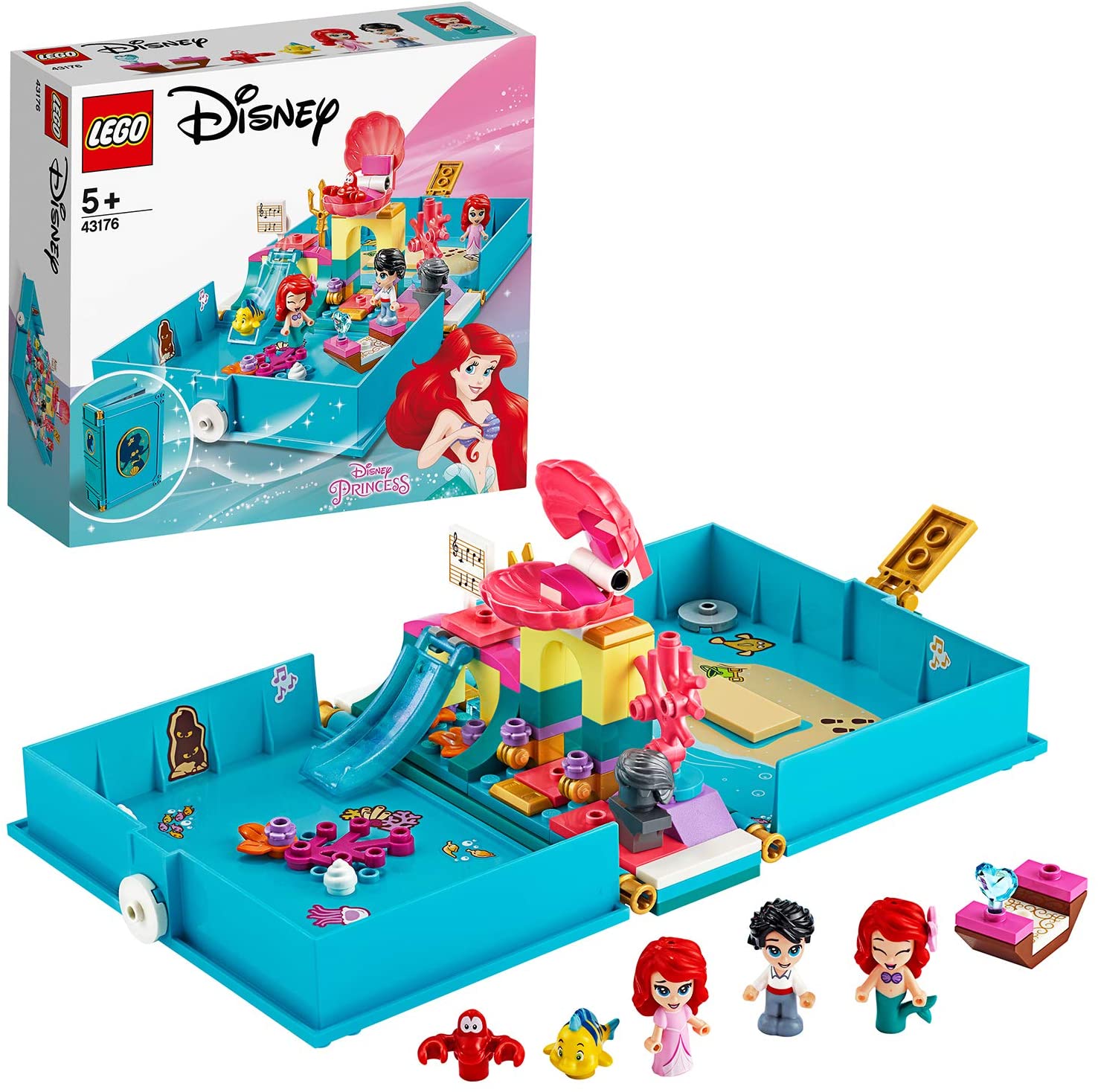 Disney Princess LEGO 43176 Ariel’s Storybook Adventures, Multicolored
