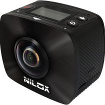 Nilox Action Cam Evo 360 + Full HD Camcorder, 1920 x 960P, 30 fps, 4.5 MP, Black