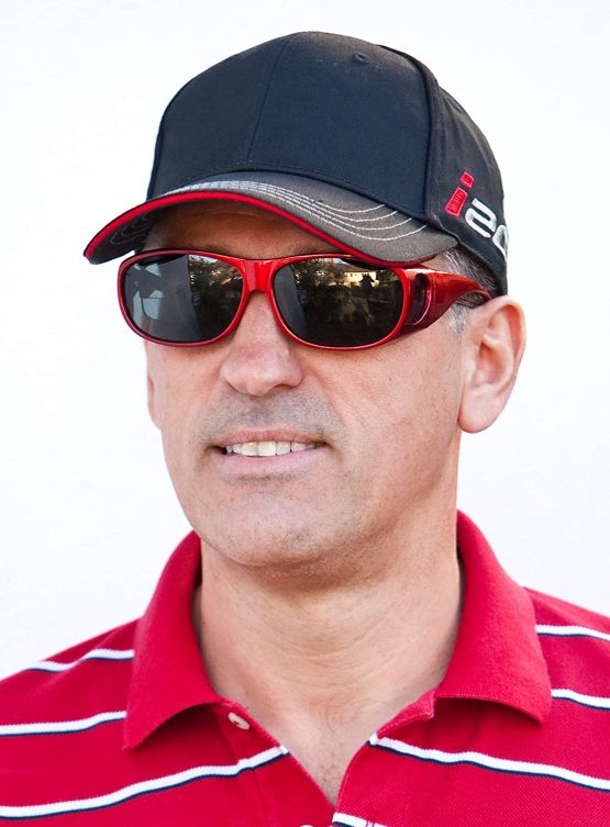 Opticaid Over Glasses Fit Over Sunglasses Sports Glasses Polarised Anti Glare Wrap Around Mens Womens Sports metallic red Category 3 Lens Remaldi - Image 4