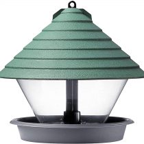 Dehner Natura Guayana Wild Bird Hanging Feeder, Diameter: 27 cm, Height: 23 cm, Plastic, Turquoise