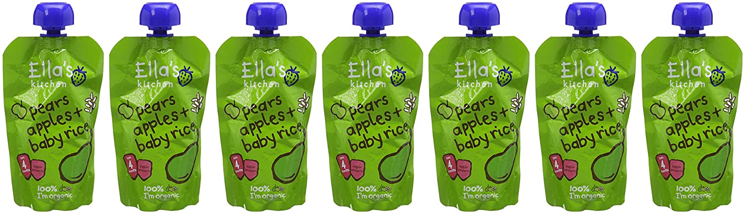 Ella's Kitchen, Stage 1 Organic Apple and Pear Baby Rice 120 g, (Pack of 7), 120 g (Pack of 7) - Image 4