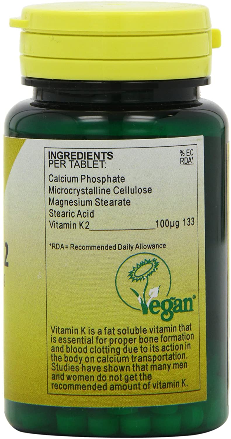 Health Plus Vitamin K2 100µg Joint and Bone Health Supplement - 60 Tablets, 60 count (Pack of 1) - Image 3