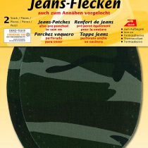 Kleiber Trouser Repair Patches, Camouflage Oval/Green
