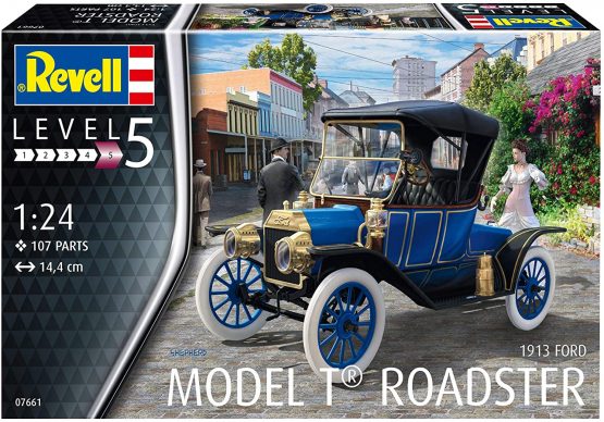 Revell RV07661 07661 7661 1:24 Ford T Roadster (1913) Plastic Model Kit, Various, 1/24 - Image 2