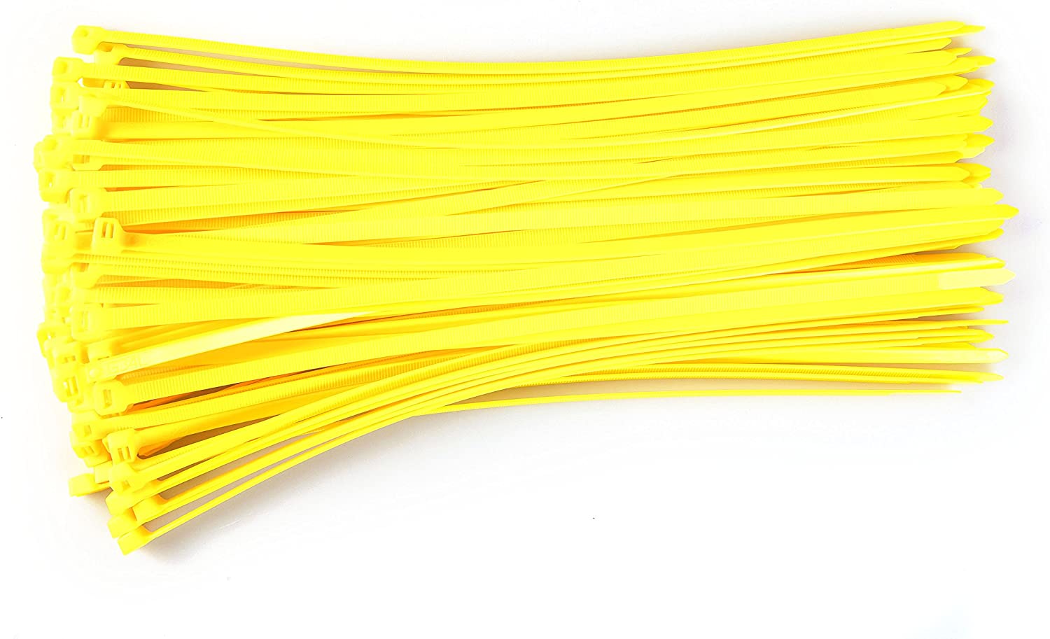 Gocableties Heavy Duty Long Yellow Cable Ties, 370mm x 7.6mm, Pack of 100, Premium Nylon Zip Ties, Plastic Tie Wraps - Image 2
