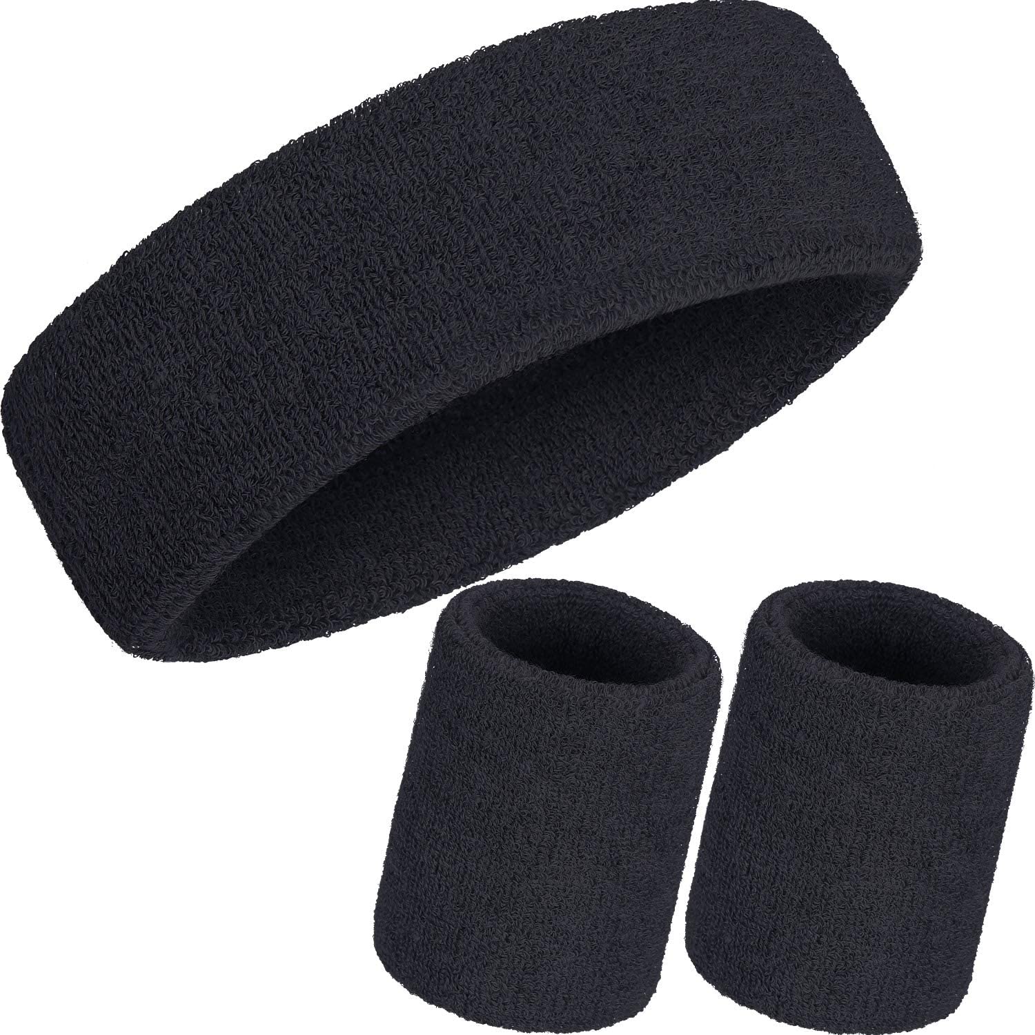 Sports Headbands Set, Includes Sports Headband and Wrist Bands - Image 4