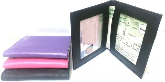 AKSHIDE Leather Style Driving Licence Holder/Driving Licence Cover/Wallet/Protector (Pink)
