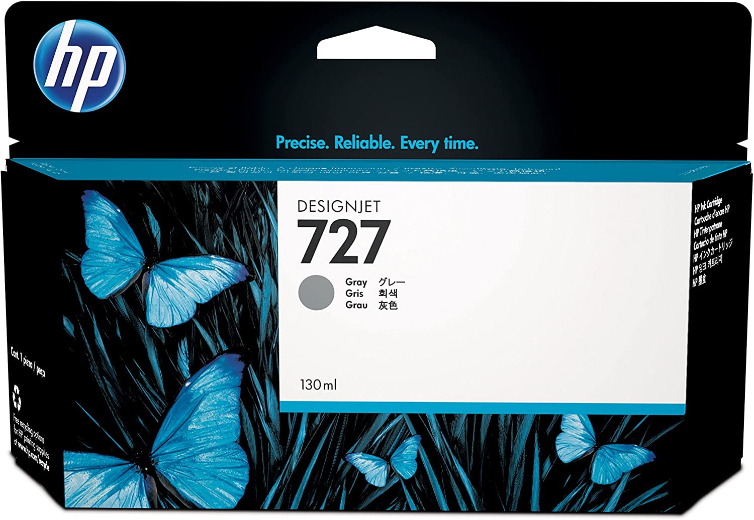 HP 727 B3P24A Grey 130-ml Genuine DesignJet Ink Cartridge with original Ink DesignJet T2500 - Image 3