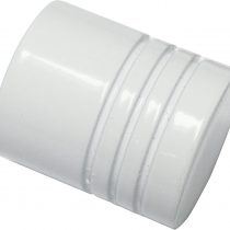 Gardinia Endpin Ø 20 mm, Metal, White, Cylinder