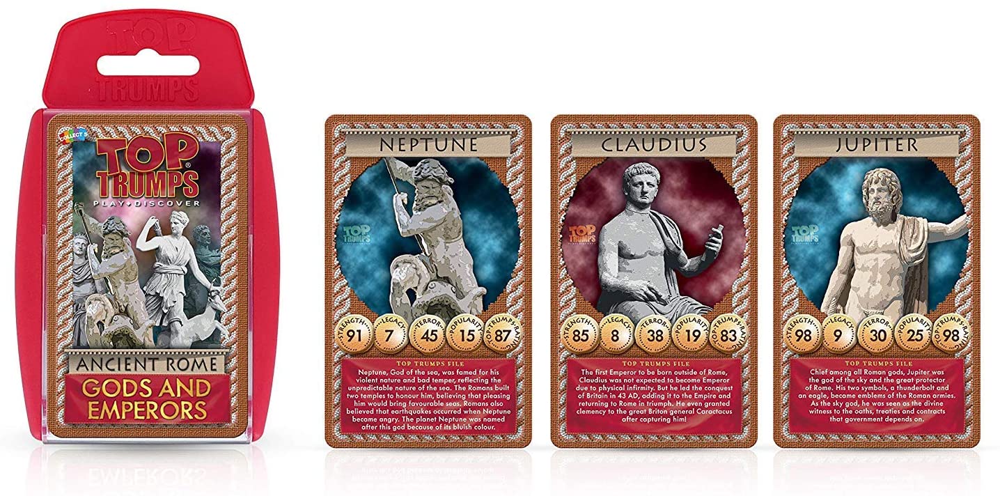 Top Trumps Ancient Rome Gods & Emperors Card Game - Image 2