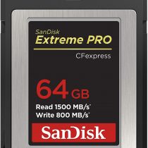 SanDisk Extreme PRO CFexpress memory card type B 64 GB (read speeds up to 1500 MB / s, for RAW 4K video, XQD compatibility, RescuePro Deluxe recovery software)