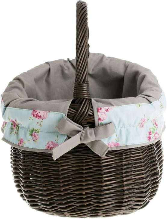 Electric WICKER24 097 31/S/O1 Willow Shopping Basket, Basket, Dark Brown, 31 x 31 x 40 cm - Image 2