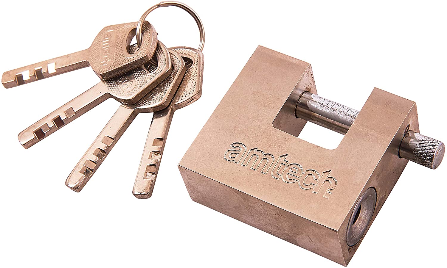 Amtech T1675 50mm Steel Shutter Padlock, Silver - Image 2