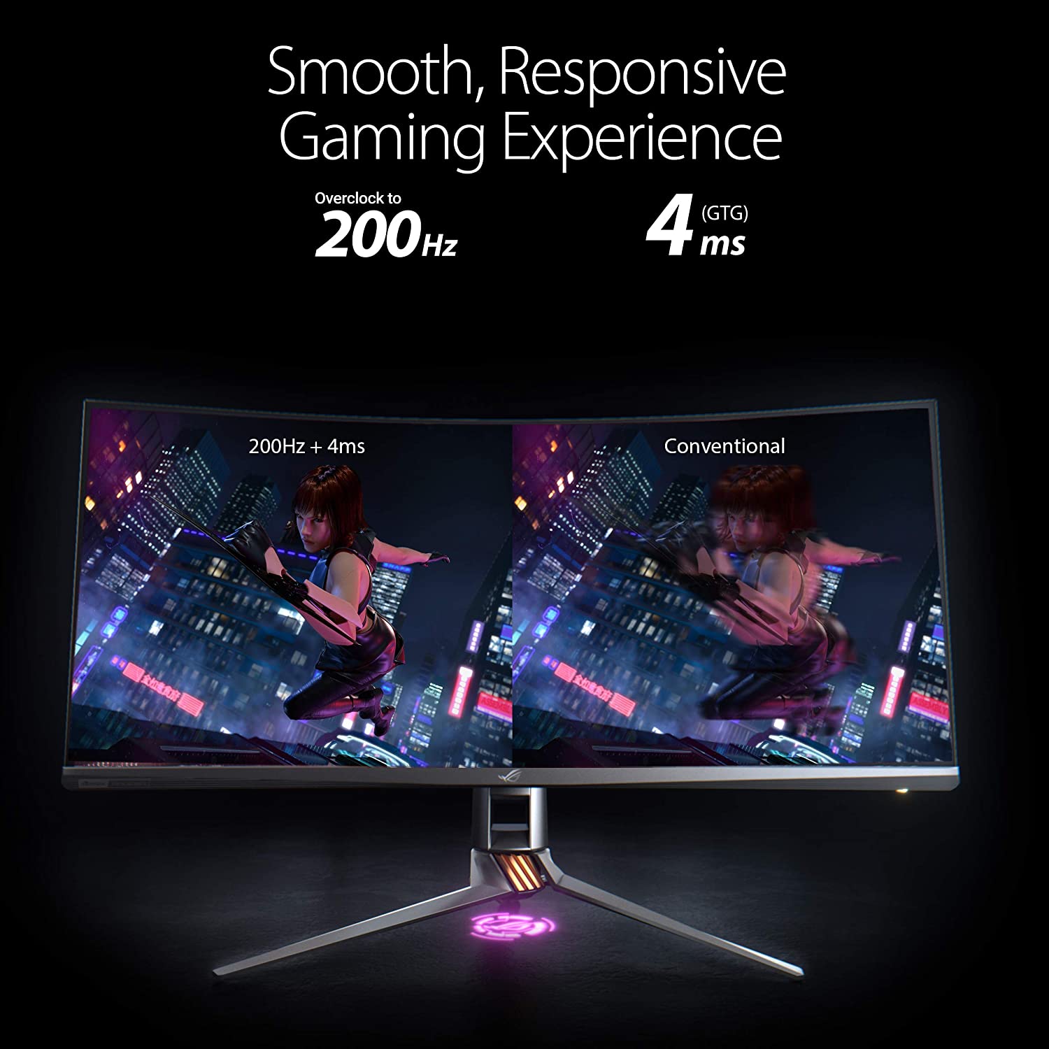 ASUS ROG Swift PG35VQ Ultra-Wide HDR Gaming Monitor, 35 Inch 21:9 3440 x 1440, FALD 512 Zones, Overclockable 200Hz, 2ms - Image 3